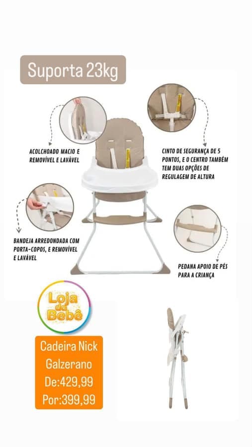 Cadeirinhas de refeição 15