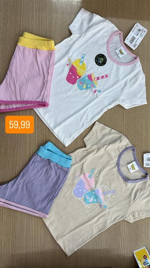 Conjunto Feminino 1.2.3 Anos 19