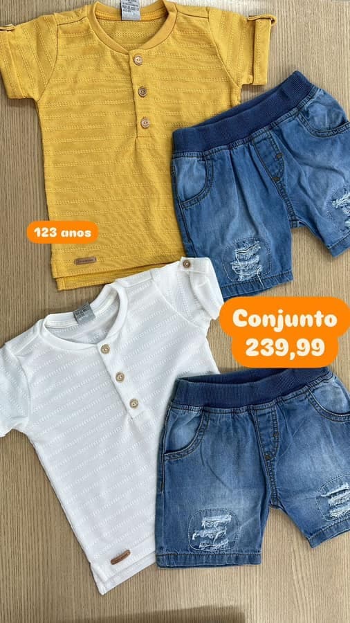 Conjunto Masculino 1.2.3 Anos 43
