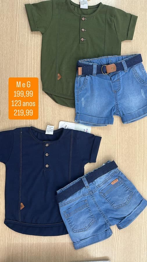 Conjunto Masculino 1.2.3 Anos 66