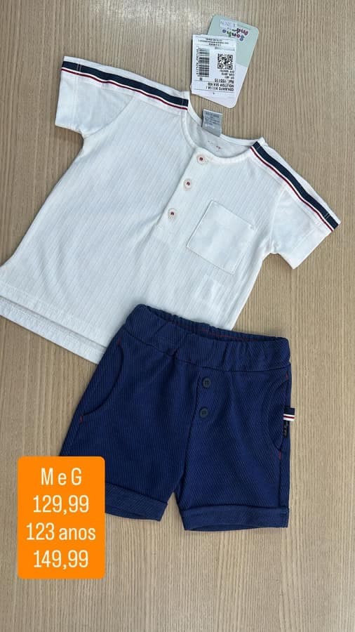 Conjunto Masculino 1.2.3 Anos 72