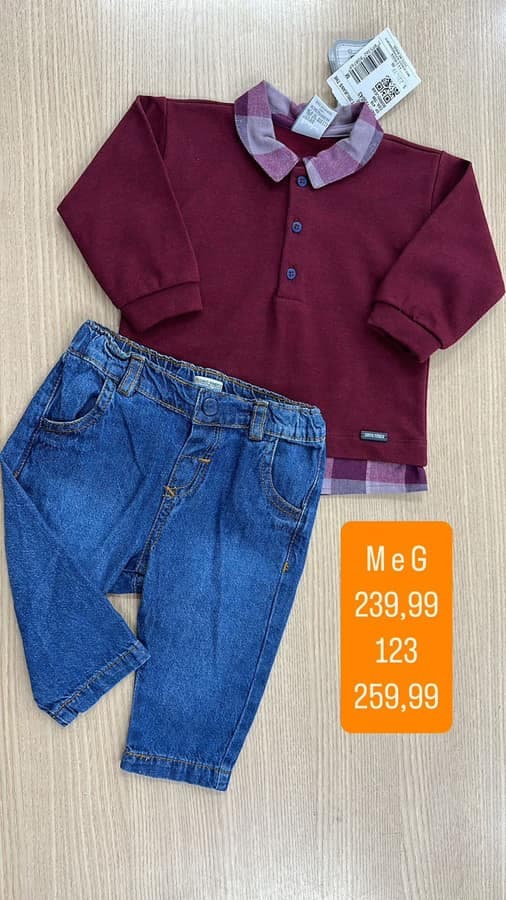 Conjunto Masculino 1.2.3 Anos 82