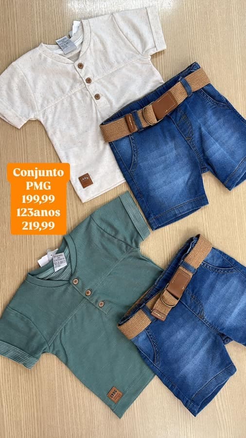 Conjunto Masculino 1.2.3 Anos 85