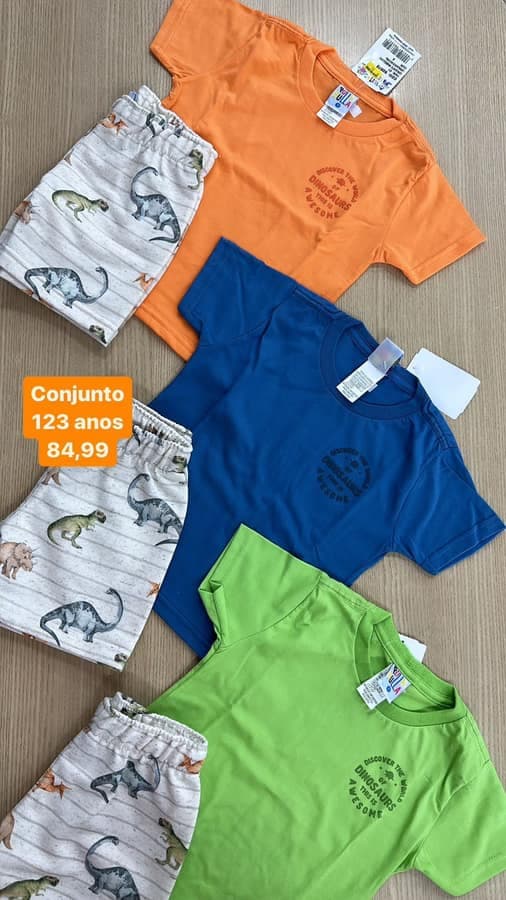 Conjunto Masculino 1.2.3 Anos 88