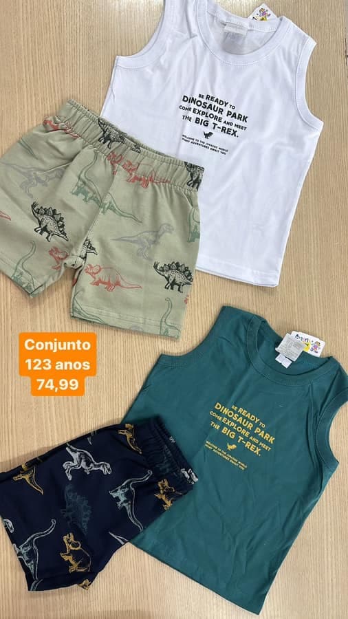 Conjunto Masculino 1.2.3 Anos 90