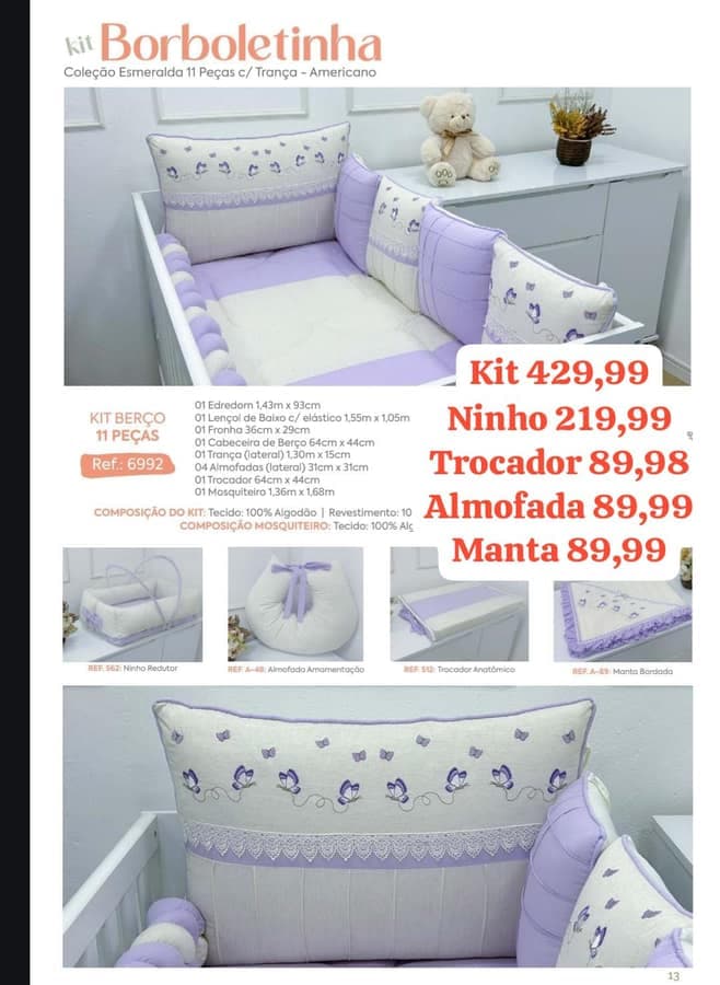 Kit de berço 34